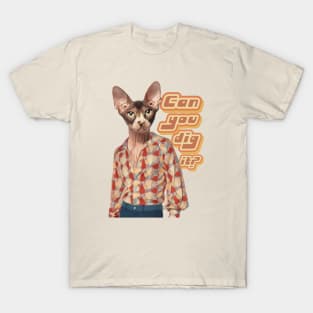 Can You Dig It? 70s Sphynx Cat T-Shirt